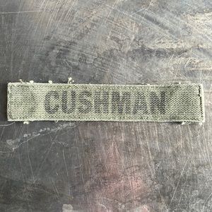CUSHMAN Vintage ‘Army Green’ Military Name Tape Patch